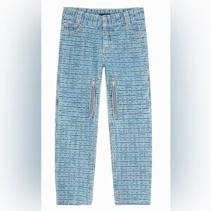 GIVENCHY JEANS IN 4G DENIM WITH ZIPS